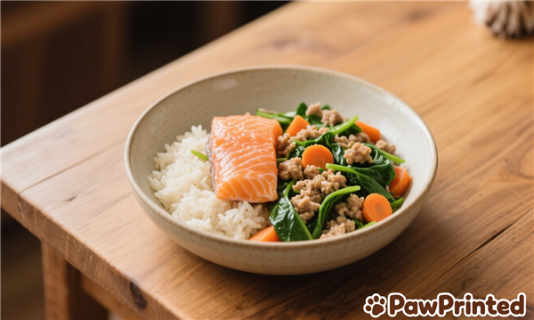 Homemade Dog Food with Salmon