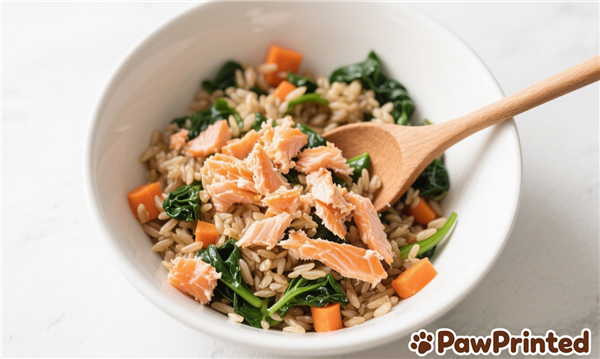 Homemade Dog Food with Salmon