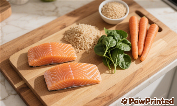 Homemade Dog Food with Salmon