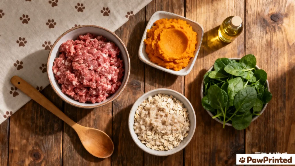 Cozy Fall Lamb Dog Food Recipe (Pumpkin & Oats) 