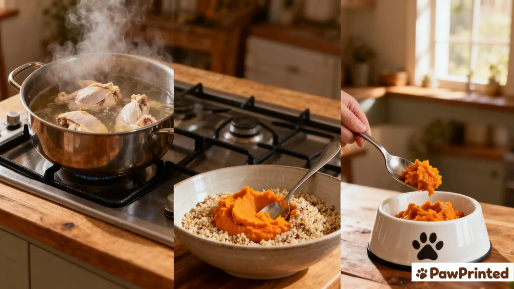 Homemade Dog Food for Puppies (Vet-Approved & Gentle)