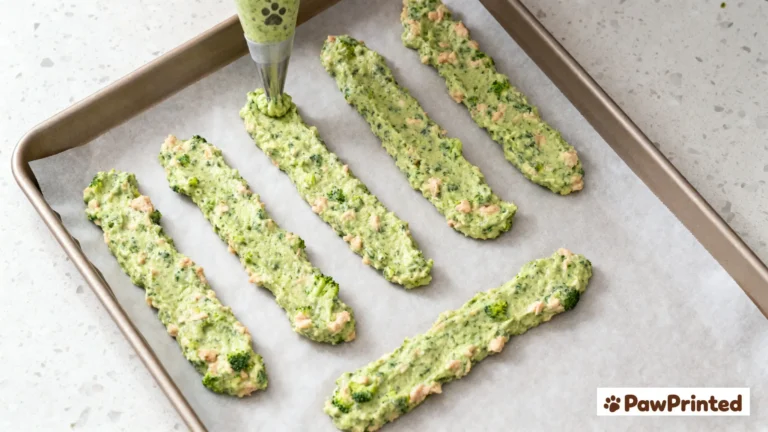 Homemade Dog Treat Tutorial: Chicken & Broccoli Sticks3