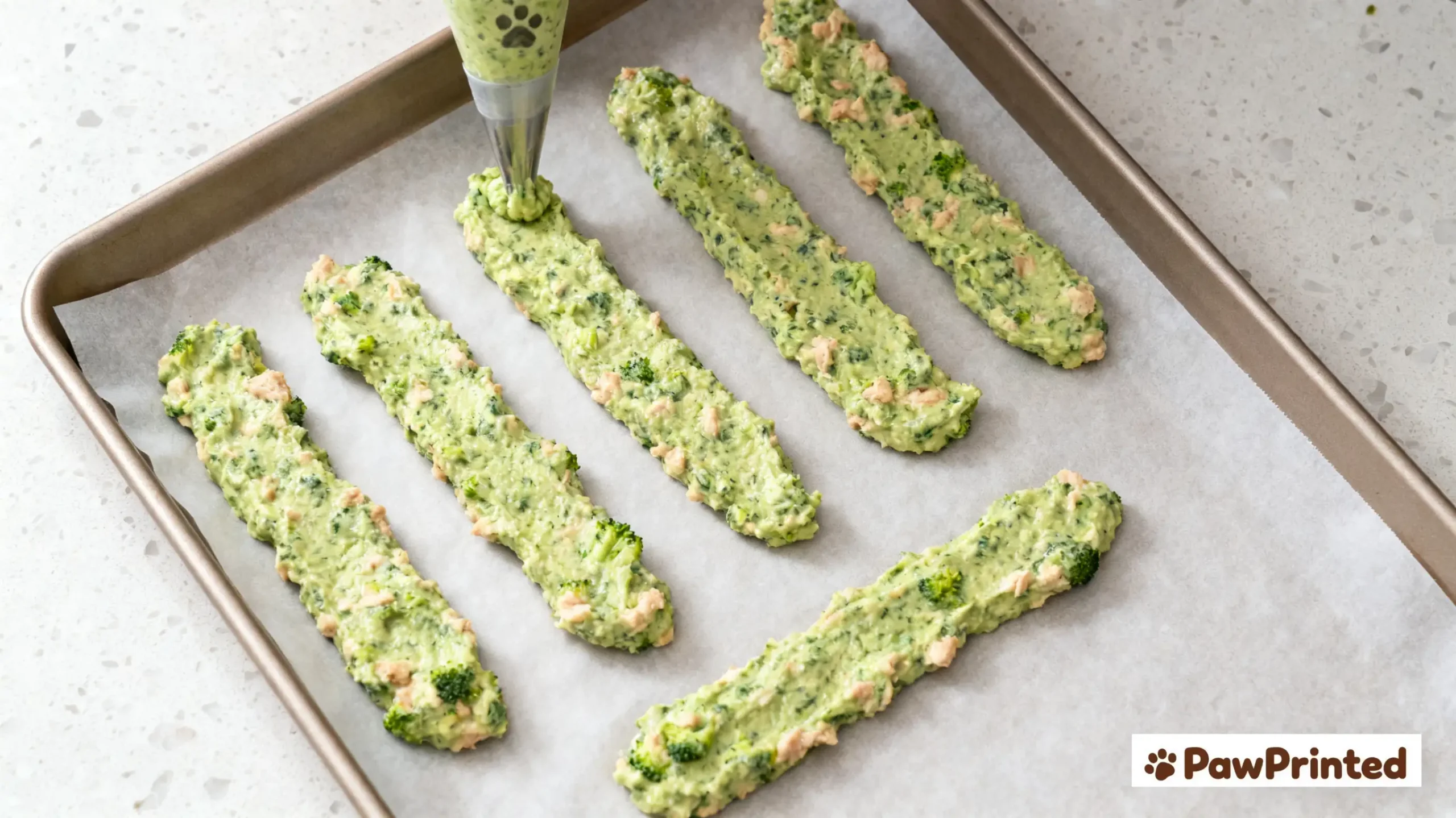 Homemade Dog Treat Tutorial: Chicken & Broccoli Sticks3
