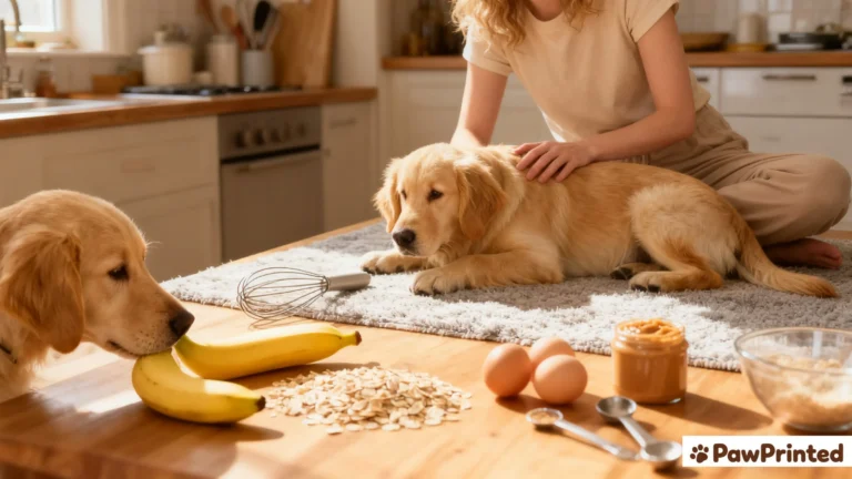 Healthy Dog Cake Recipe (Banana & Oats)1