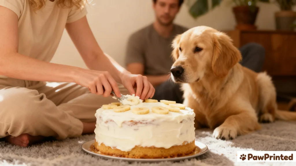 Healthy Dog Cake Recipe (Banana & Oats)