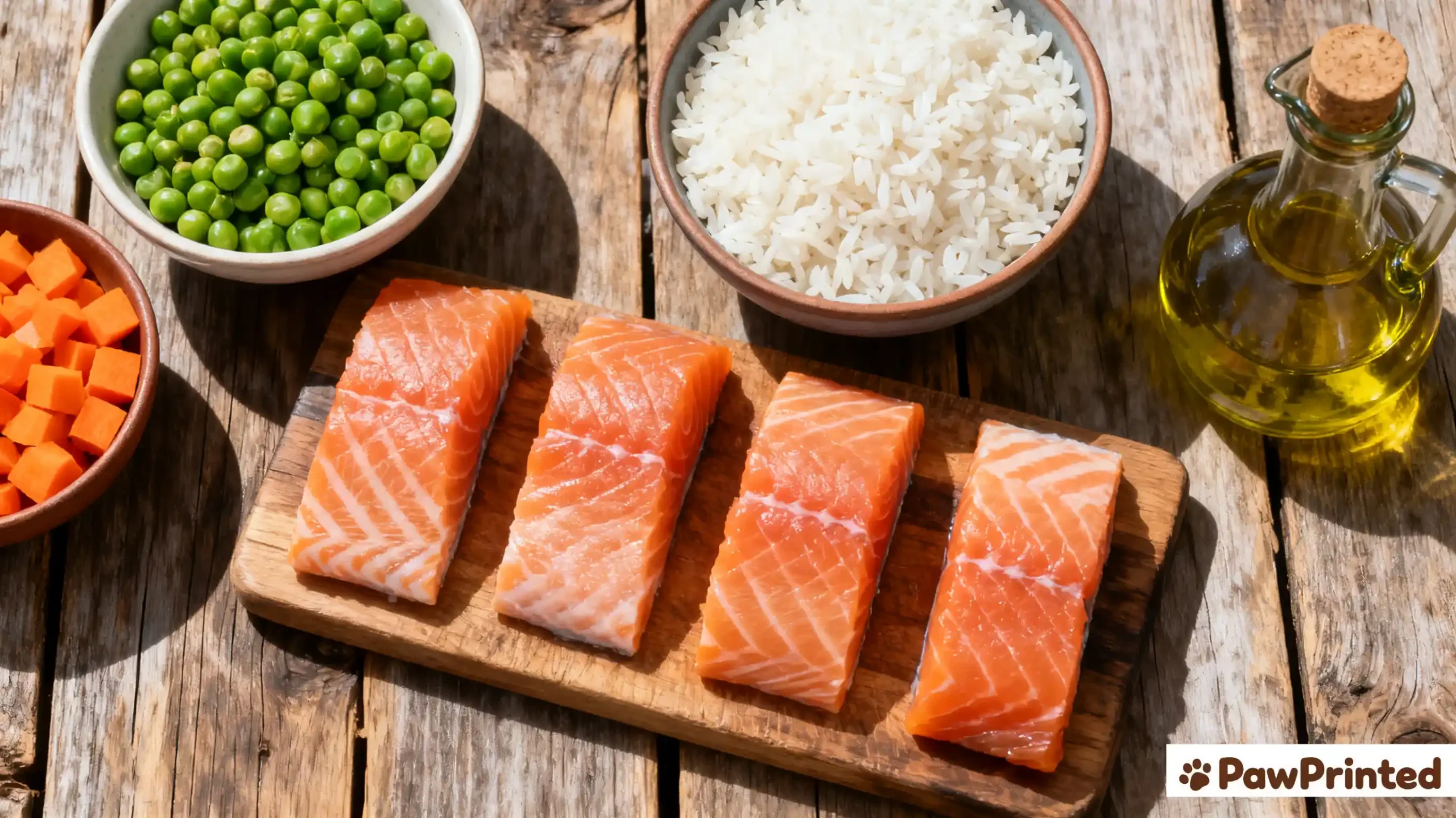 Salmon Dog Food Recipe (Rice & Peas, Vet Approved)1