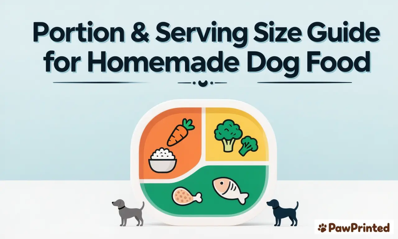 Portion & Serving Size Guide for Homemade Dog Food (Vet Approved)