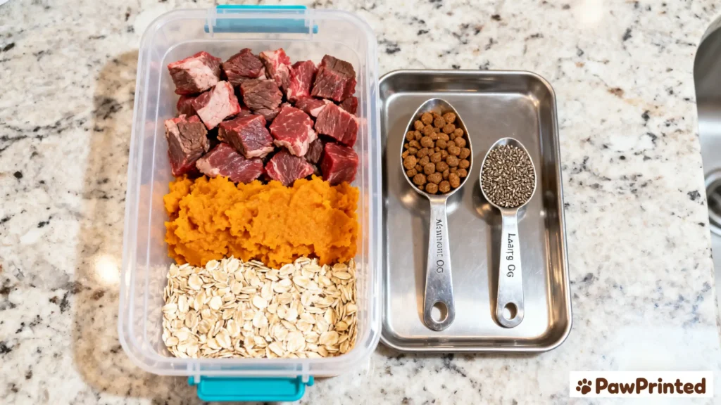 Portion & Serving Size Guide for Homemade Dog Food (Vet Approved)