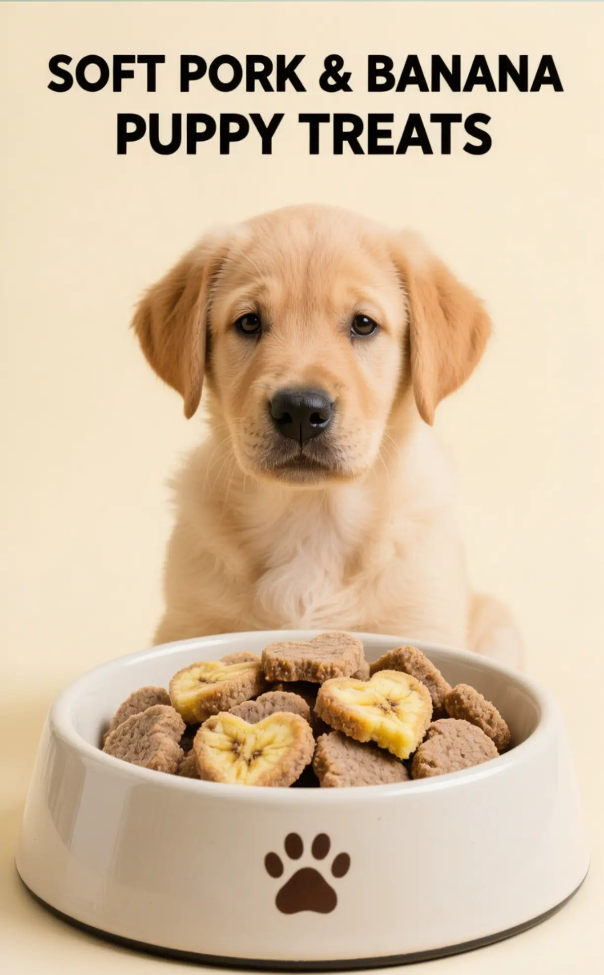 Silicone baking mat to prevent sticking when baking soft puppy-friendly pork treats