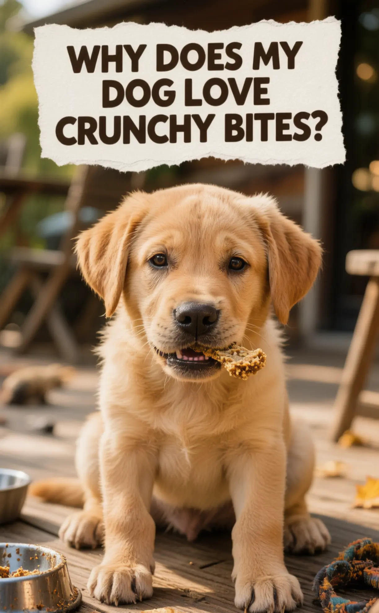 Crunchy pork treats concept with dental chewing support