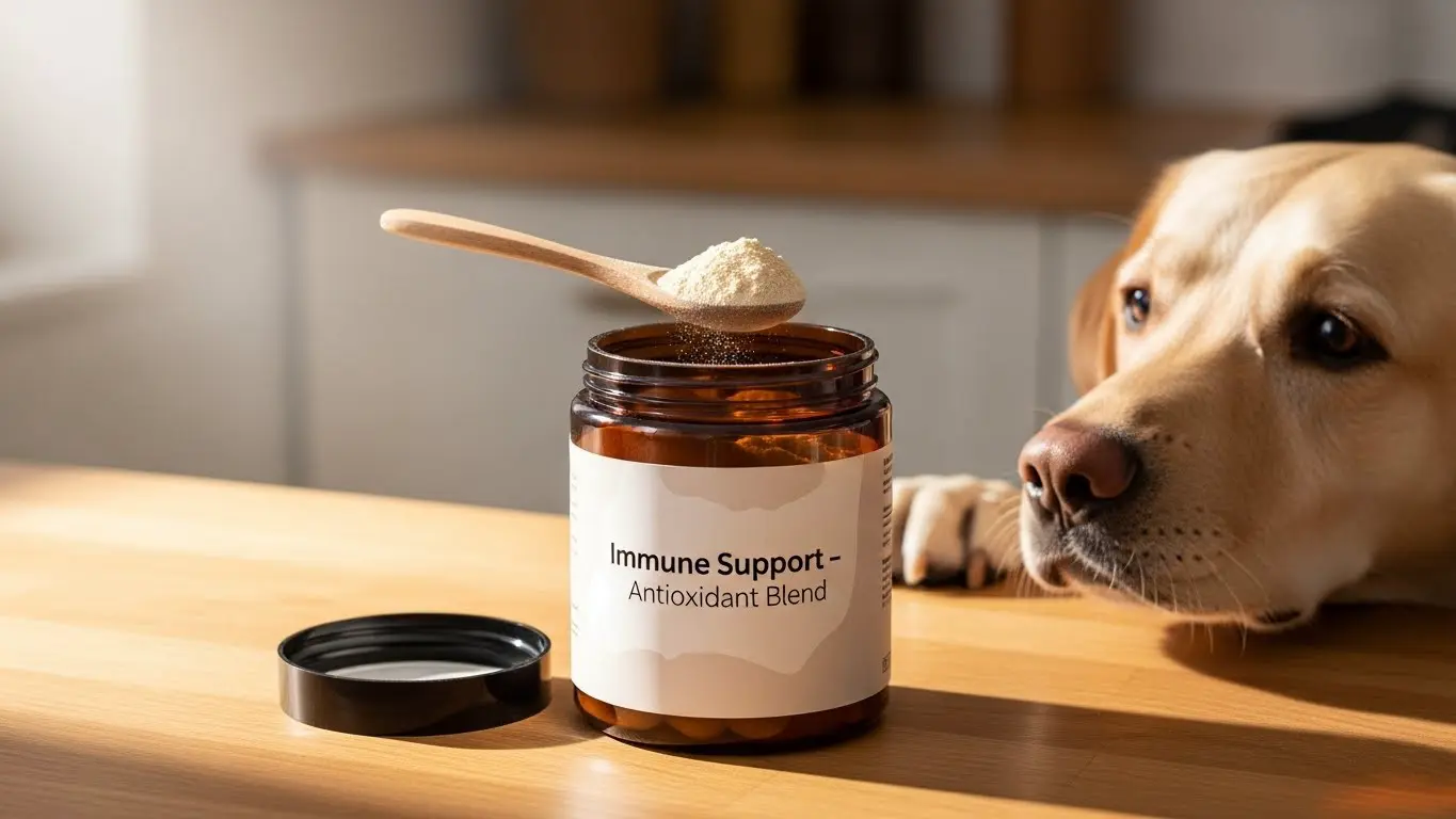 Mushroom complex immune supplement for dogs