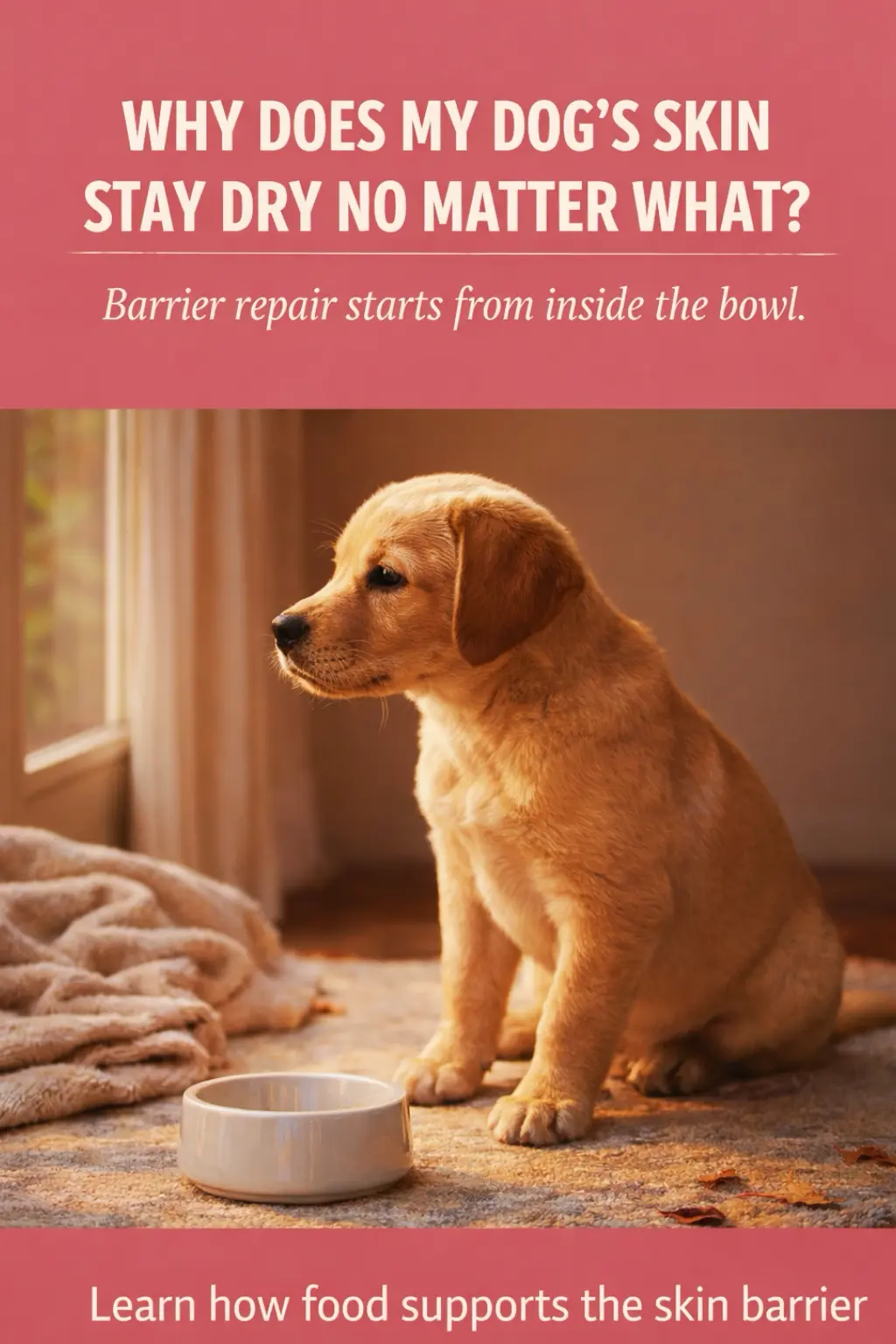 Omega-3 fish oil added in small amounts to support the skin barrier during allergy-sensitive weeks