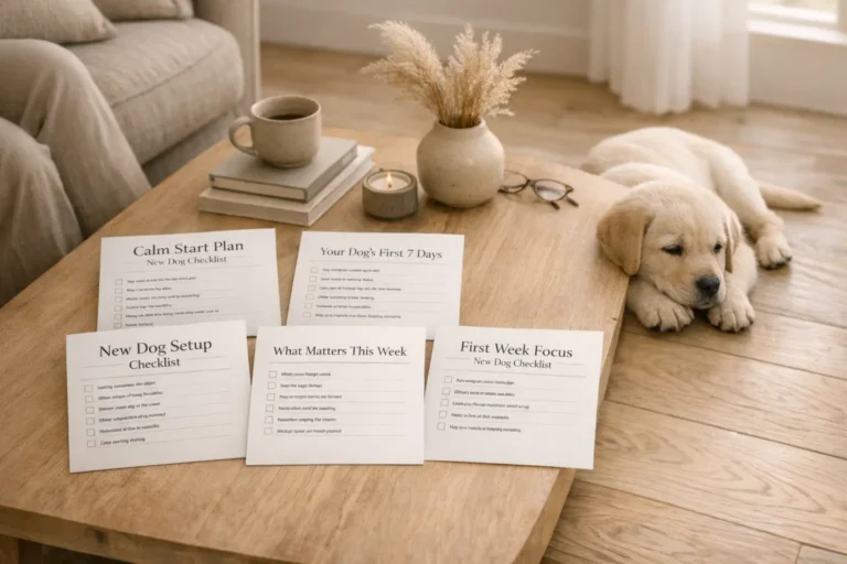 New Dog First Week Checklist