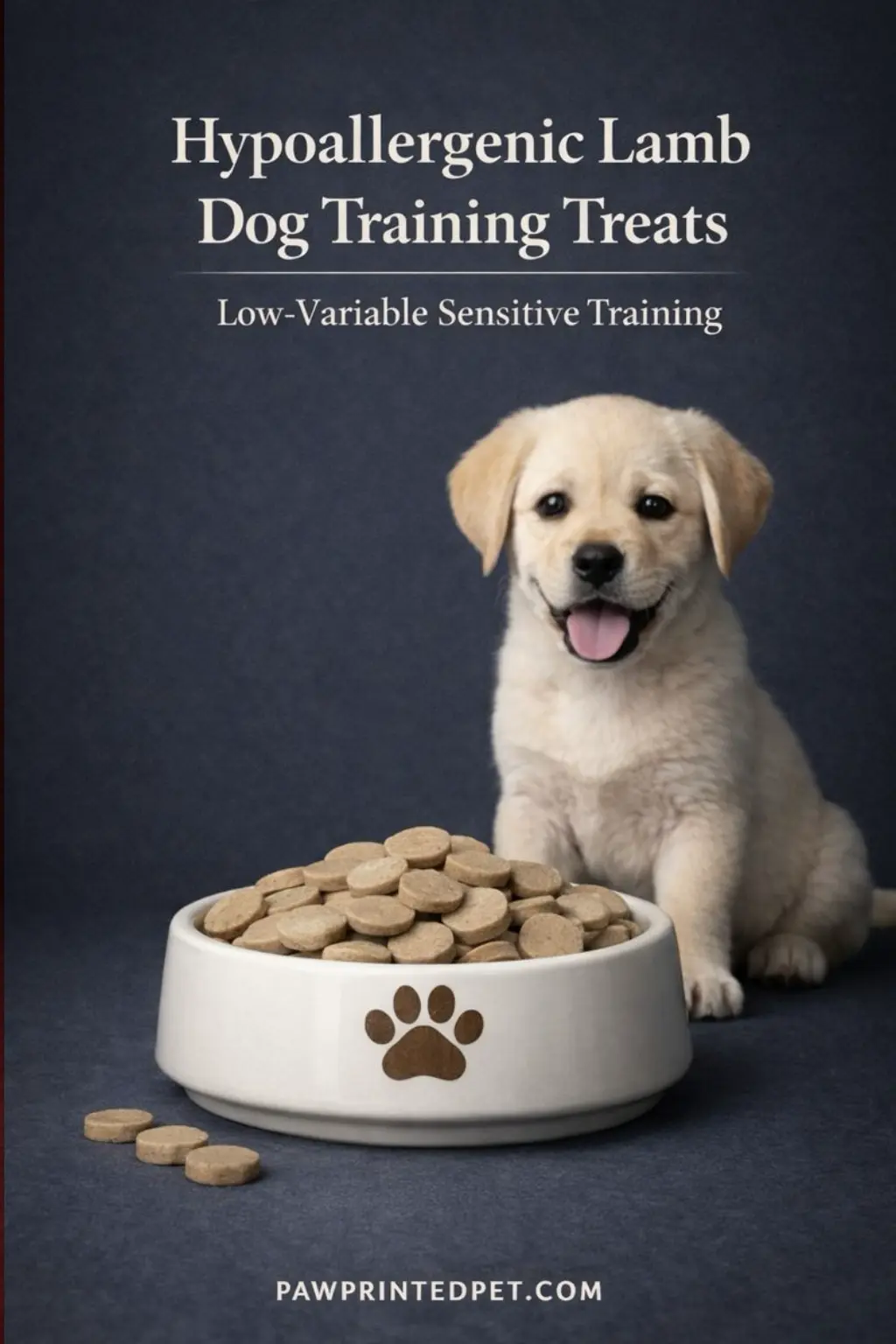 Hypoallergenic lamb training treats cut into small soft pieces for sensitive dogs