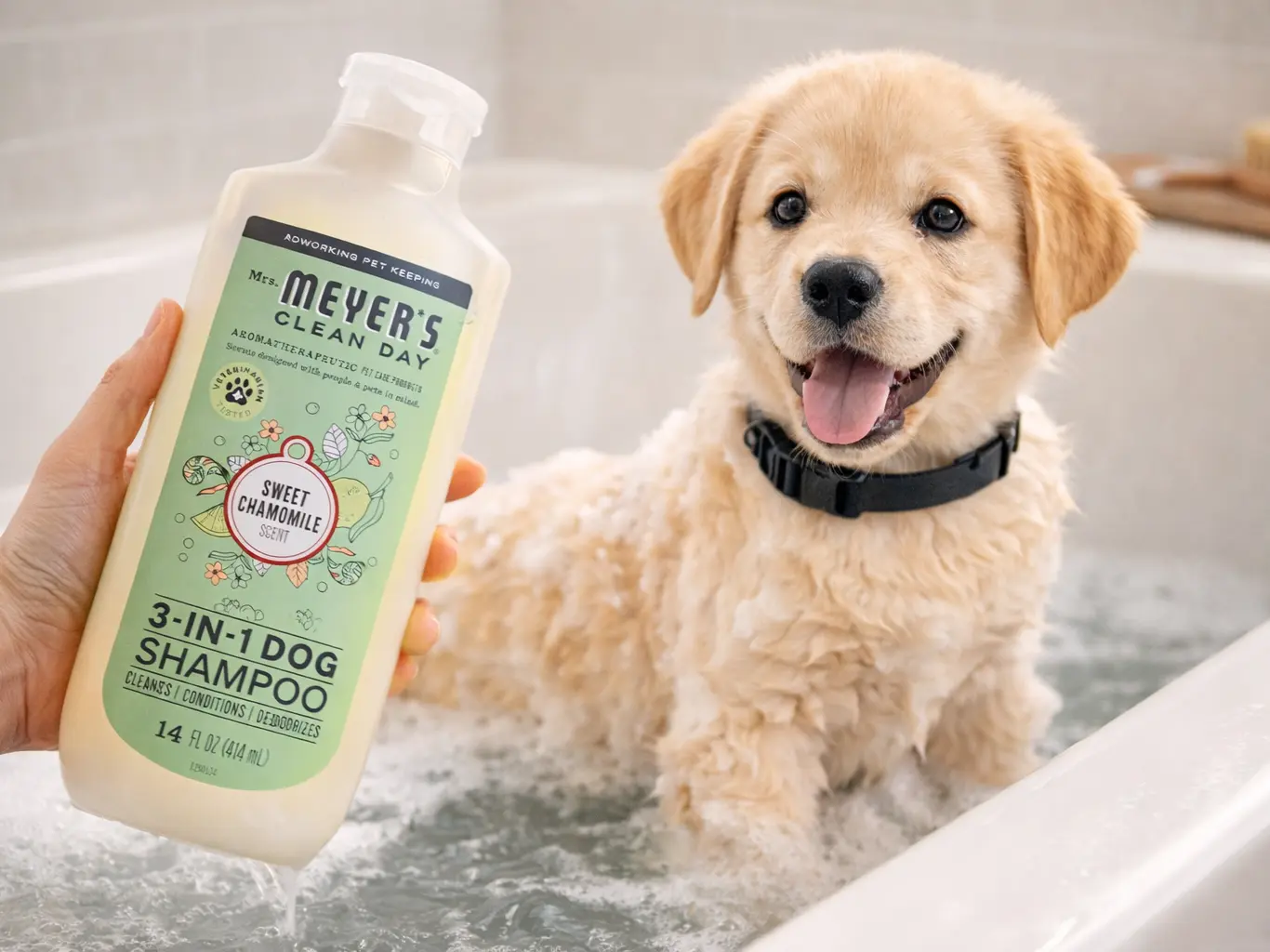 Mrs. Meyer’s 3-in-1 dog shampoo sweet chamomile